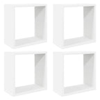 vidaXL Würfelregale 4 Stk. Weiß 30x15x30 cm