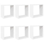 vidaXL Würfelregale 6 Stk. Weiß 30x15x30 cm