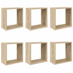 vidaXL Würfelregale 6 Stk. Sonoma-Eiche 30x15x30 cm