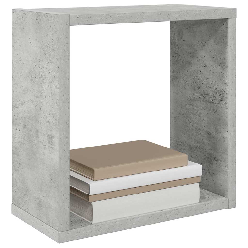 vidaXL Würfelregale 2 Stk. Betongrau 30x15x30 cm