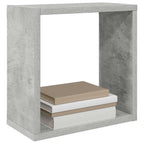vidaXL Würfelregale 4 Stk. Betongrau 30x15x30 cm