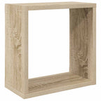 vidaXL Würfelregale 2 Stk. Weiß und Sonoma-Eiche 30x15x30 cm