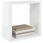 vidaXL Würfelregale 4 Stk. Hochglanz-Weiß 30x15x30 cm