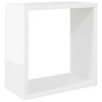 vidaXL Würfelregale 4 Stk. Hochglanz-Weiß 30x15x30 cm