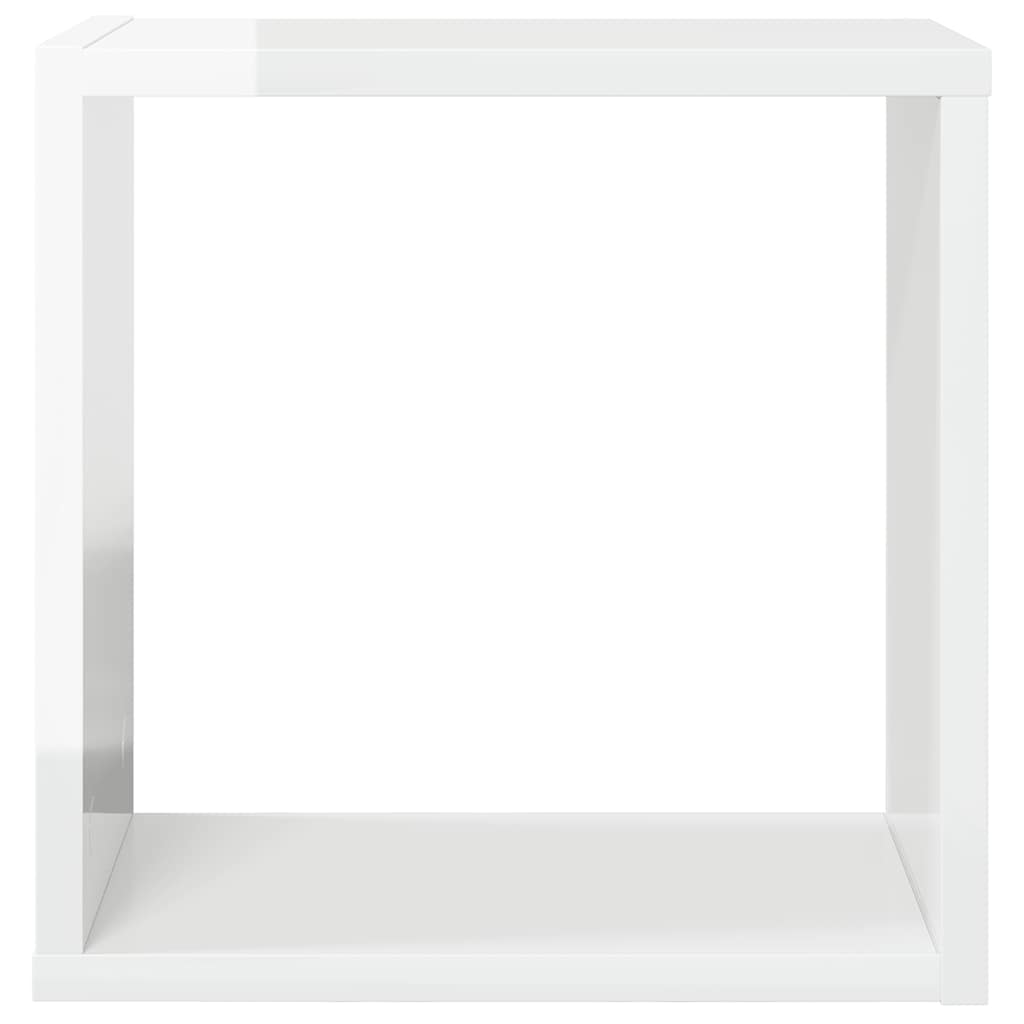 vidaXL Würfelregale 6 Stk. Hochglanz-Weiß 30x15x30 cm
