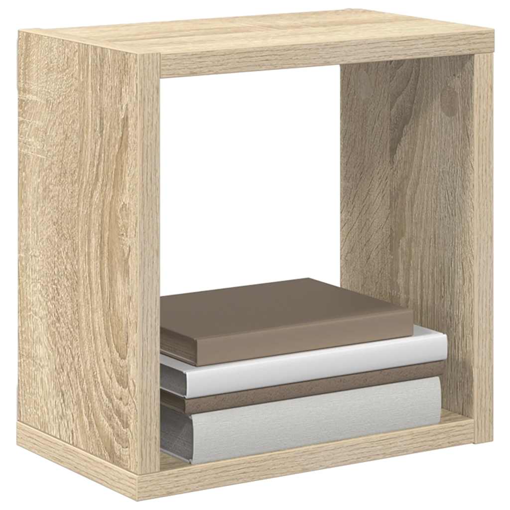 vidaXL Würfelregale 6 Stk. Weiß und Sonoma-Eiche 26x15x26 cm