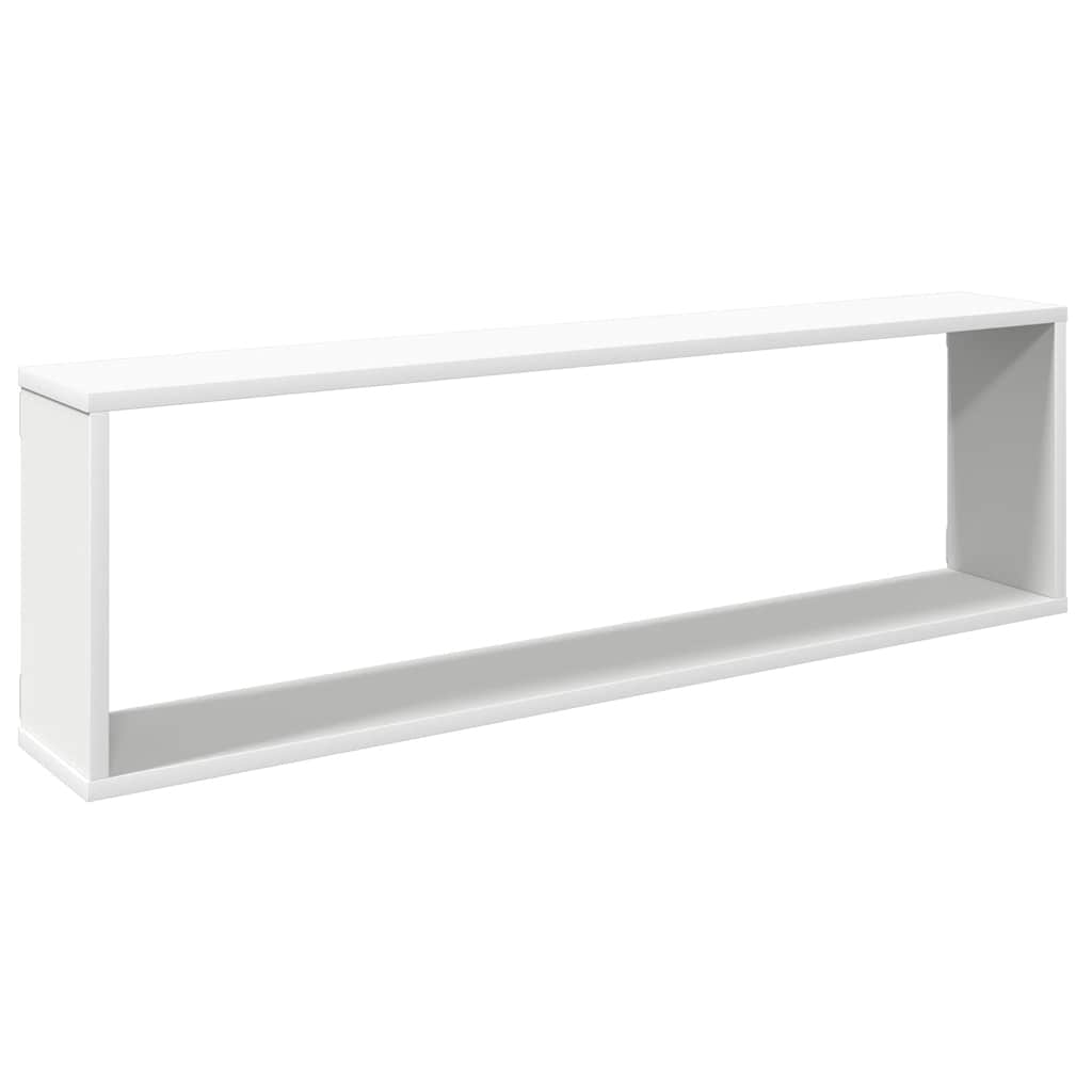 vidaXL Würfelregale 2 Stk. Weiß 100x15x30 cm Holzwerkstoff