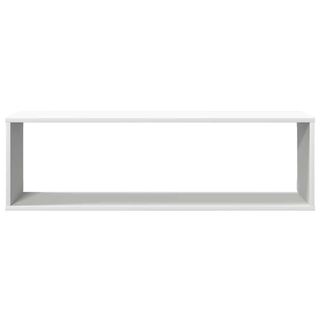 vidaXL Würfelregale 2 Stk. Weiß 100x15x30 cm Holzwerkstoff