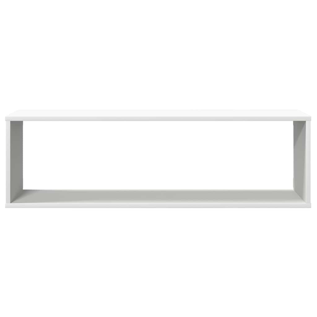vidaXL Würfelregale 4 Stk. Weiß 100x15x30 cm Holzwerkstoff