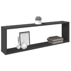 vidaXL Würfelregale 6 Stk. Grau 100x15x30 cm Holzwerkstoff