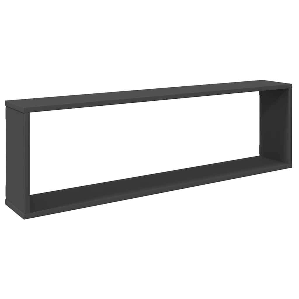 vidaXL Würfelregale 6 Stk. Grau 100x15x30 cm Holzwerkstoff