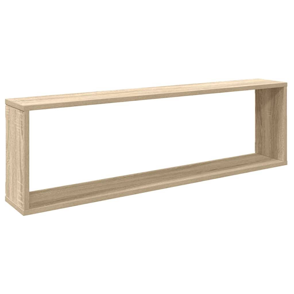 vidaXL Würfelregale 4 Stk. Sonoma-Eiche 100x15x30 cm Holzwerkstoff