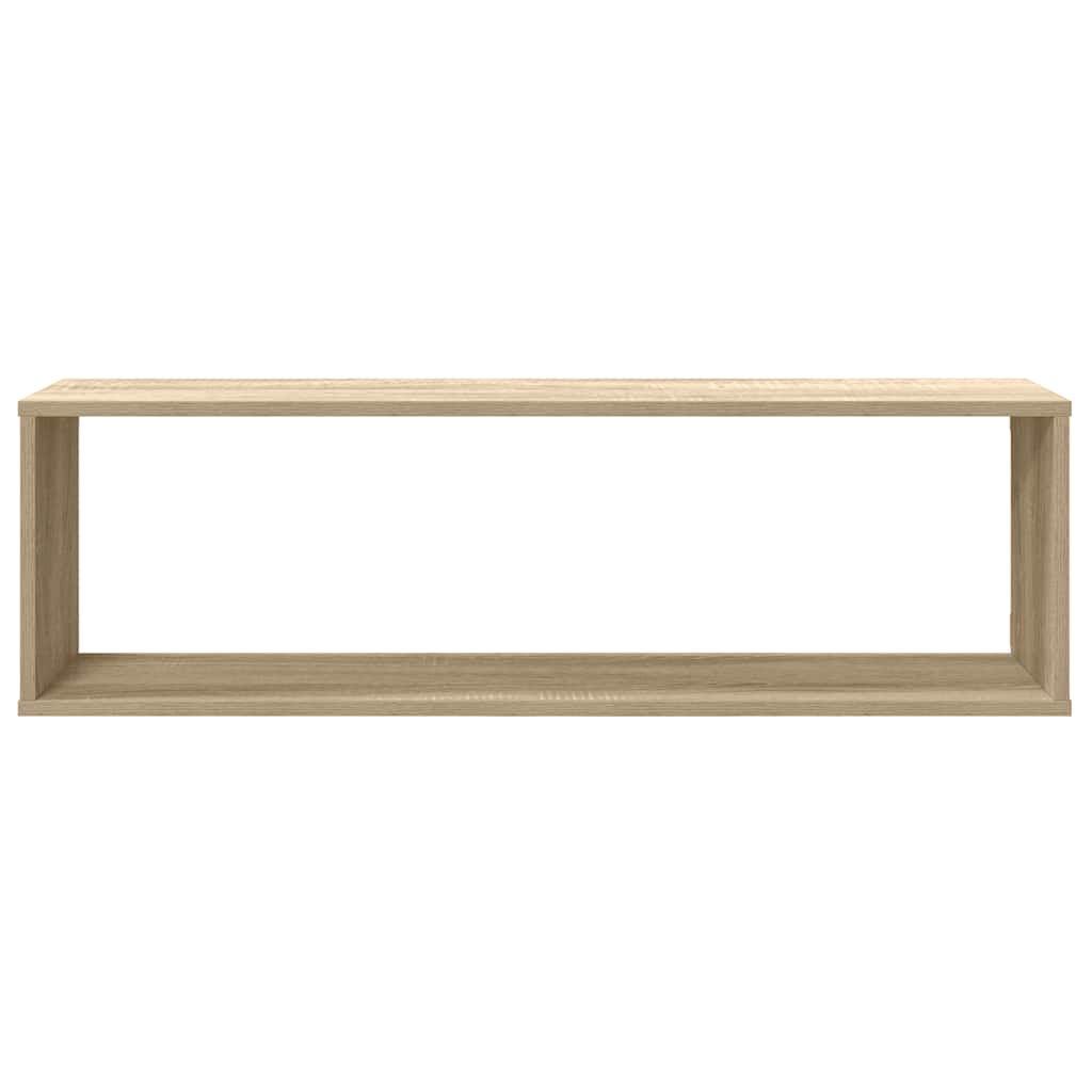 vidaXL Würfelregale 4 Stk. Sonoma-Eiche 100x15x30 cm Holzwerkstoff