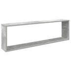 vidaXL Würfelregale 4 Stk. Betongrau 100x15x30 cm Holzwerkstoff