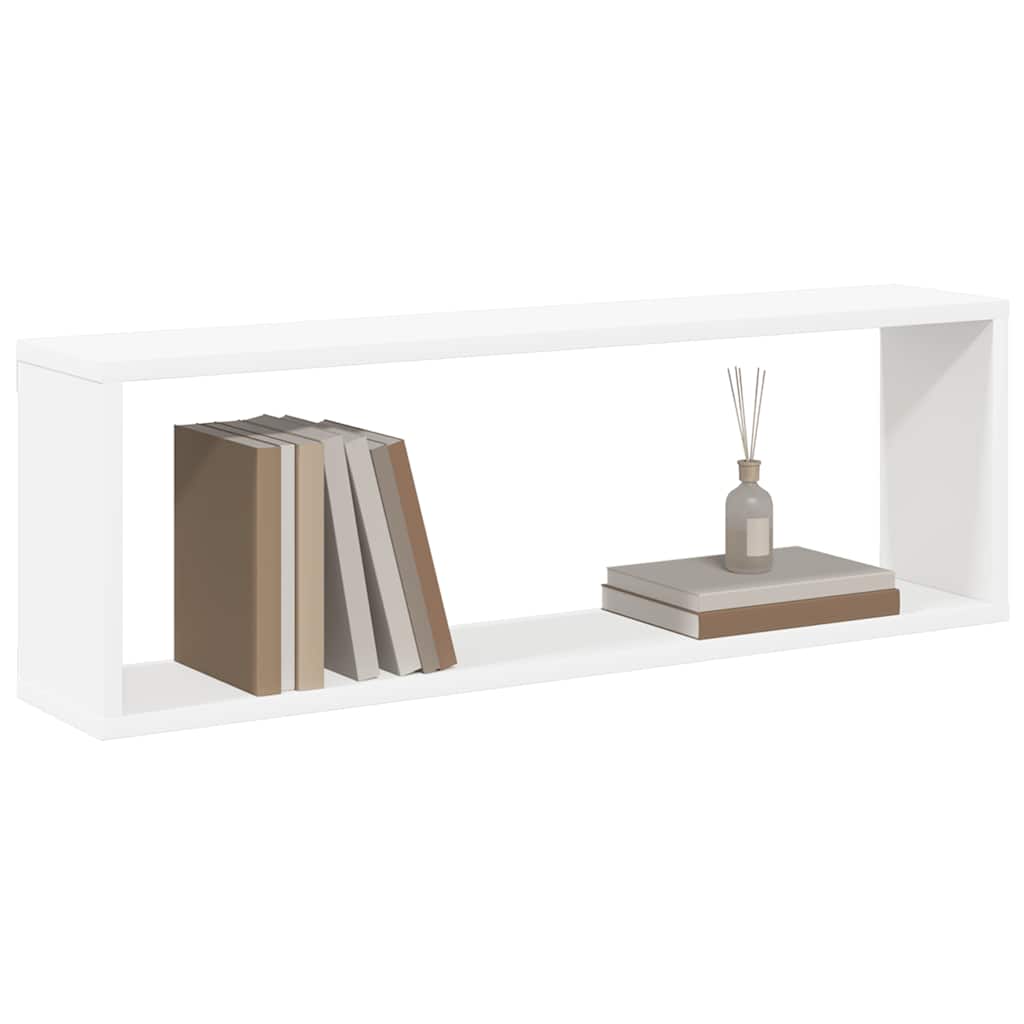 vidaXL Würfelregale 6Stk. Weiß Sonoma-Eiche 80x15x26,5cm Holzwerkstoff
