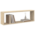 vidaXL Würfelregale 6Stk. Weiß Sonoma-Eiche 80x15x26,5cm Holzwerkstoff