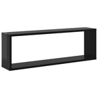 vidaXL Würfelregale 4Stk. Hochglanz-Schwarz 80x15x26,5cm Holzwerkstoff