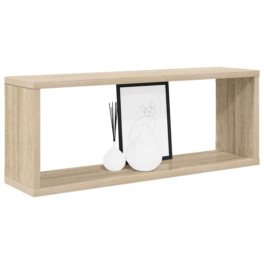 vidaXL Würfelregale 6 Stk. Sonoma-Eiche 60x15x23 cm Holzwerkstoff