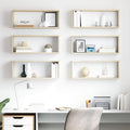 vidaXL Würfelregale 6 Stk. Sonoma-Eiche 60x15x23 cm Holzwerkstoff