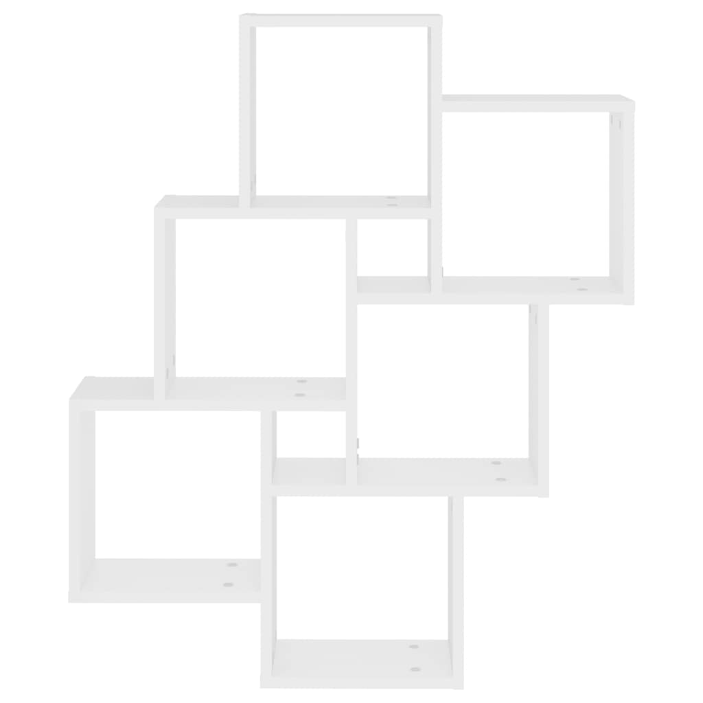 vidaXL Würfelregal Weiß 78x15x93 cm Holzwerkstoff
