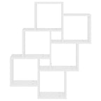 vidaXL Würfelregal Weiß 78x15x93 cm Holzwerkstoff