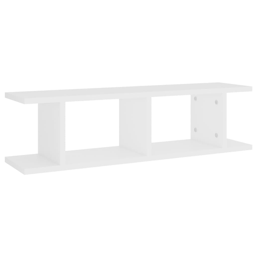vidaXL Wandregale 2 Stk. Weiß 75x18x20 cm Holzwerkstoff