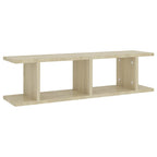 vidaXL Wandregale 2 Stk. Sonoma-Eiche 75x18x20 cm Holzwerkstoff