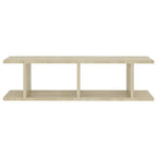 vidaXL Wandregale 2 Stk. Sonoma-Eiche 75x18x20 cm Holzwerkstoff