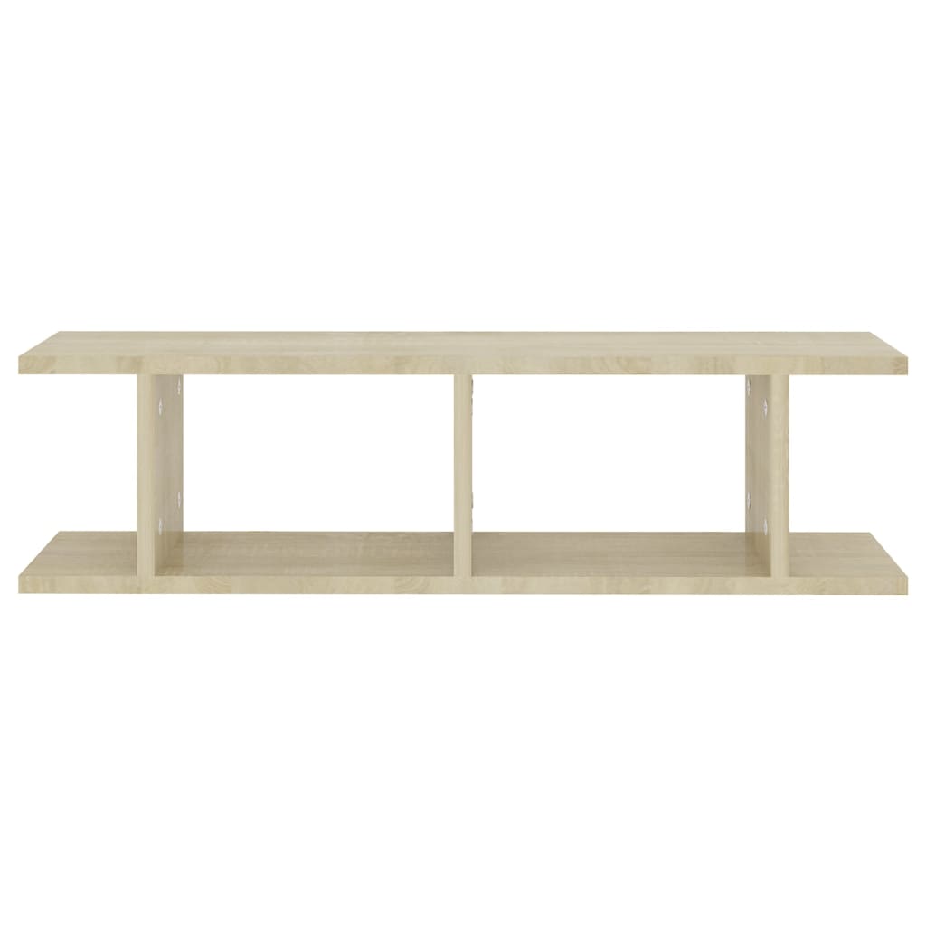 vidaXL Wandregale 2 Stk. Sonoma-Eiche 75x18x20 cm Holzwerkstoff