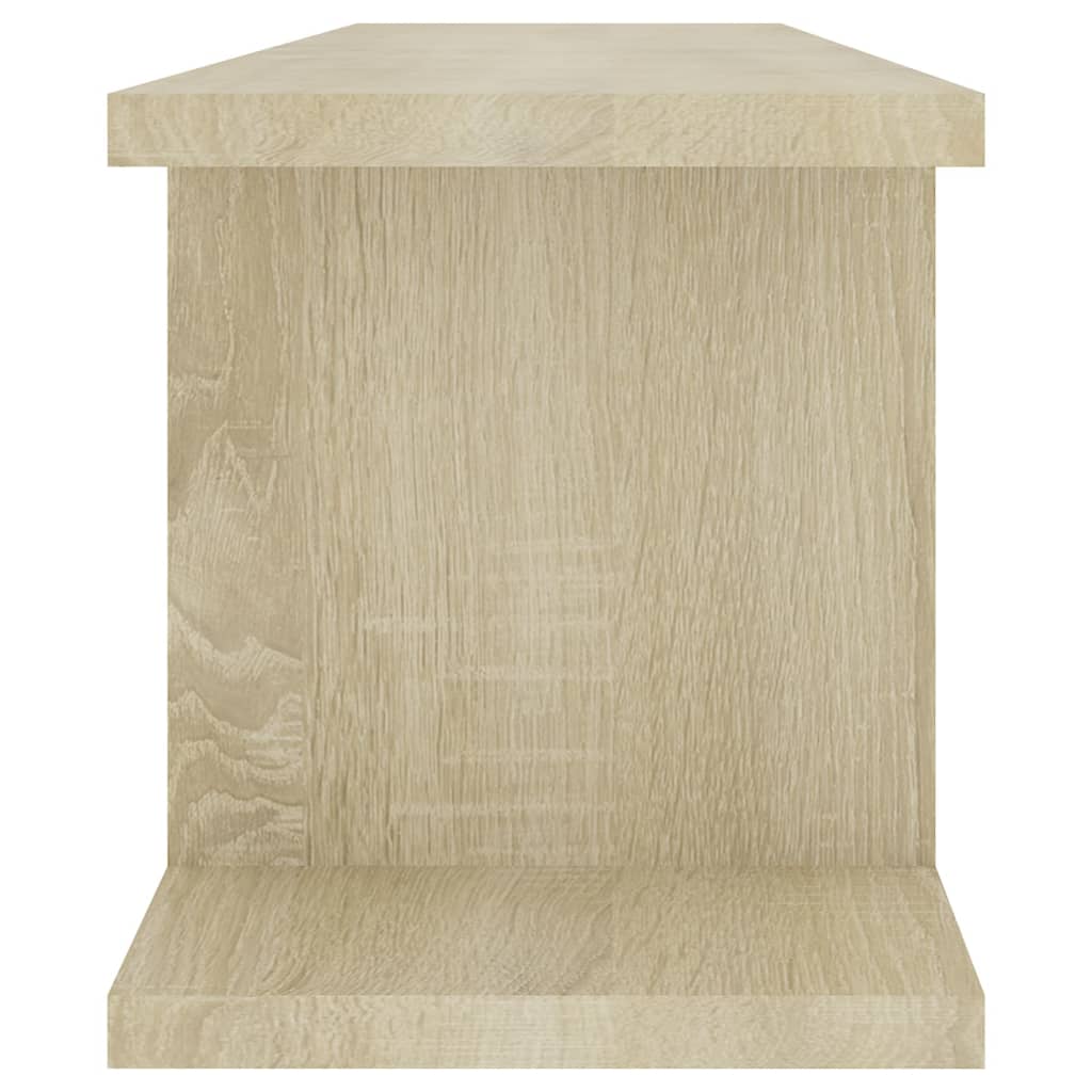 vidaXL Wandregale 2 Stk. Sonoma-Eiche 75x18x20 cm Holzwerkstoff