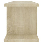 vidaXL Wandregale 2 Stk. Sonoma-Eiche 75x18x20 cm Holzwerkstoff
