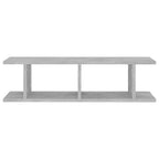 vidaXL Wandregale 2 Stk. Betongrau 75x18x20 cm Holzwerkstoff
