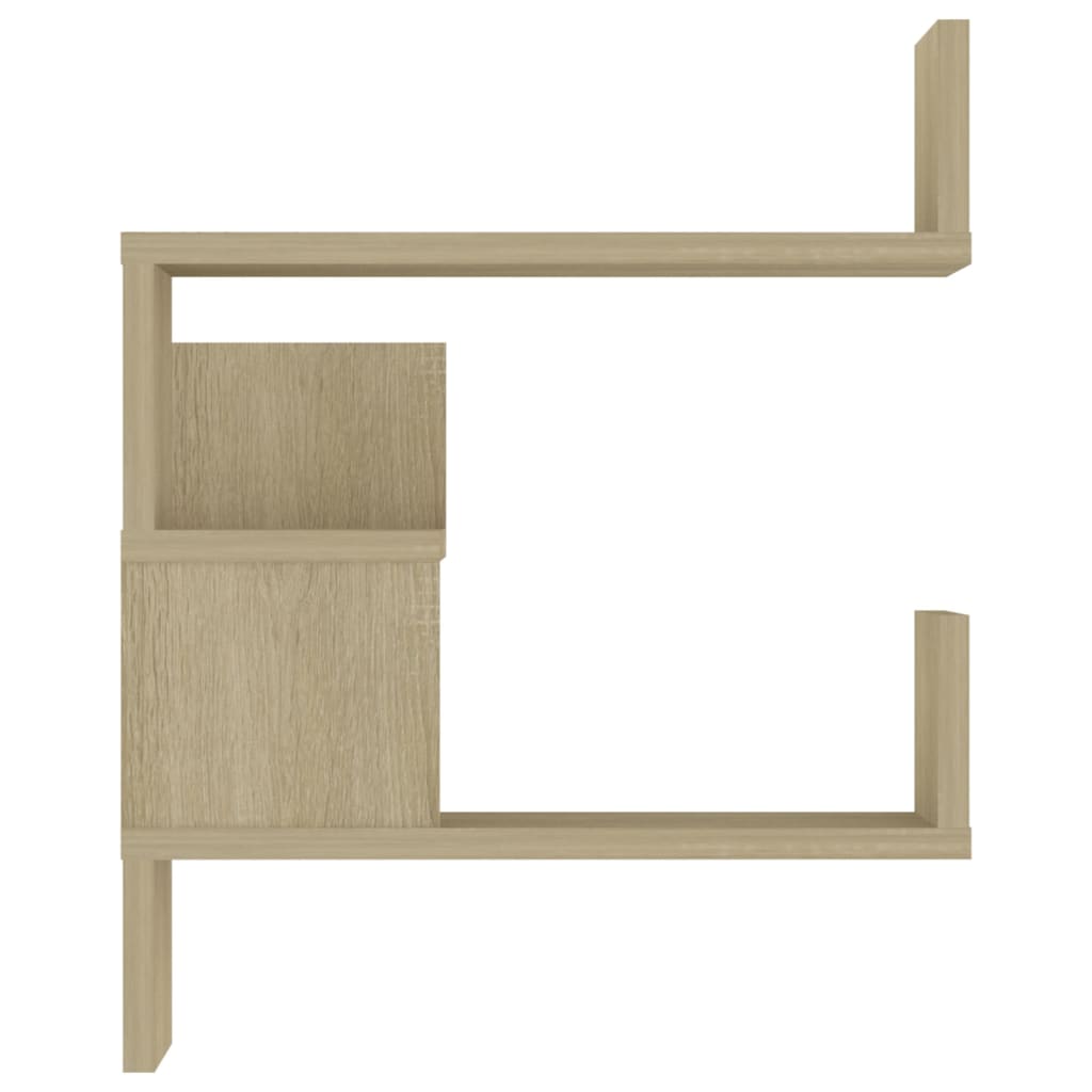 vidaXL Wand-Eckregal Sonoma-Eiche 40x40x50 cm Holzwerkstoff