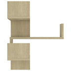vidaXL Wand-Eckregale 2 Stk. Sonoma-Eiche 40x40x50 cm Holzwerkstoff