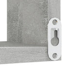 vidaXL Wand-Eckregal Betongrau 40x40x50 cm Holzwerkstoff