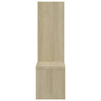 vidaXL Wandregale 2 Stk. Weiß & Sonoma-Eiche 50x15x50cm Holzwerkstoff