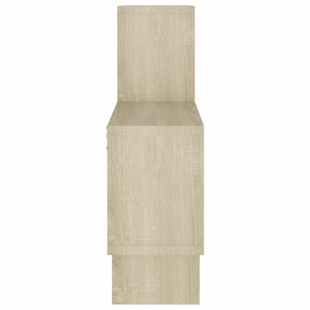 vidaXL Wandregal in Autoform Sonoma-Eiche 82x15x51 cm Holzwerkstoff