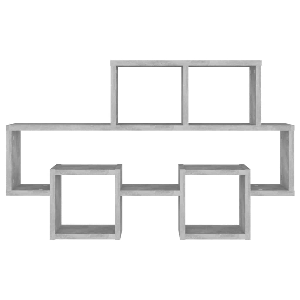 vidaXL Wandregal in Autoform Betongrau 82x15x51 cm Holzwerkstoff