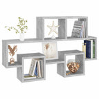 vidaXL Wandregal in Autoform Betongrau 82x15x51 cm Holzwerkstoff