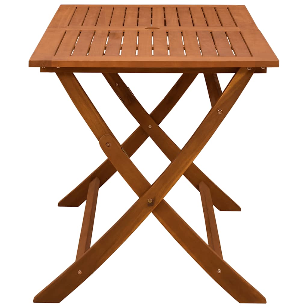 vidaXL Gartentisch Klappbar 120x70x75 cm Massivholz Eukalyptus