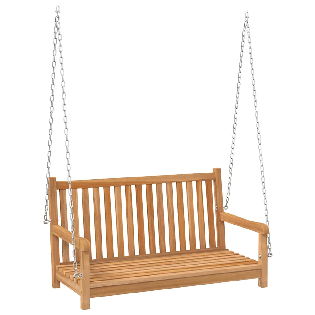 vidaXL Hollywoodschaukel Massivholz Teak 114x60x64 cm