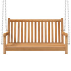 vidaXL Hollywoodschaukel Massivholz Teak 114x60x64 cm