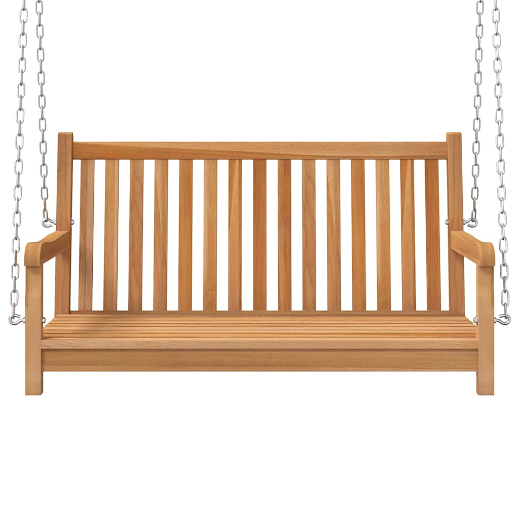 vidaXL Hollywoodschaukel Massivholz Teak 114x60x64 cm