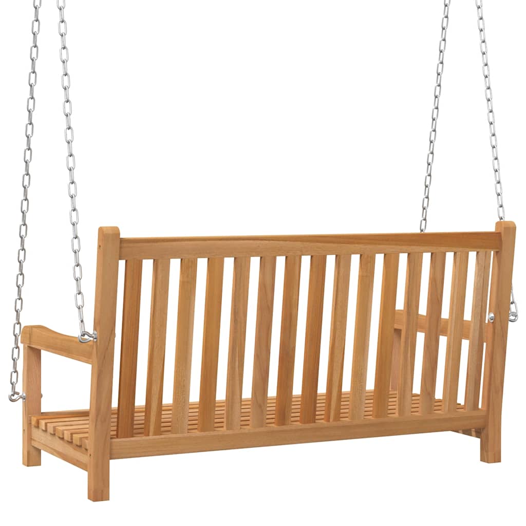 vidaXL Hollywoodschaukel Massivholz Teak 114x60x64 cm
