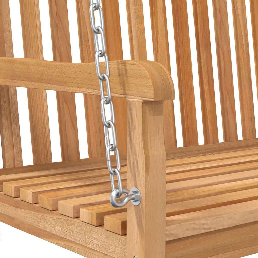 vidaXL Hollywoodschaukel Massivholz Teak 114x60x64 cm