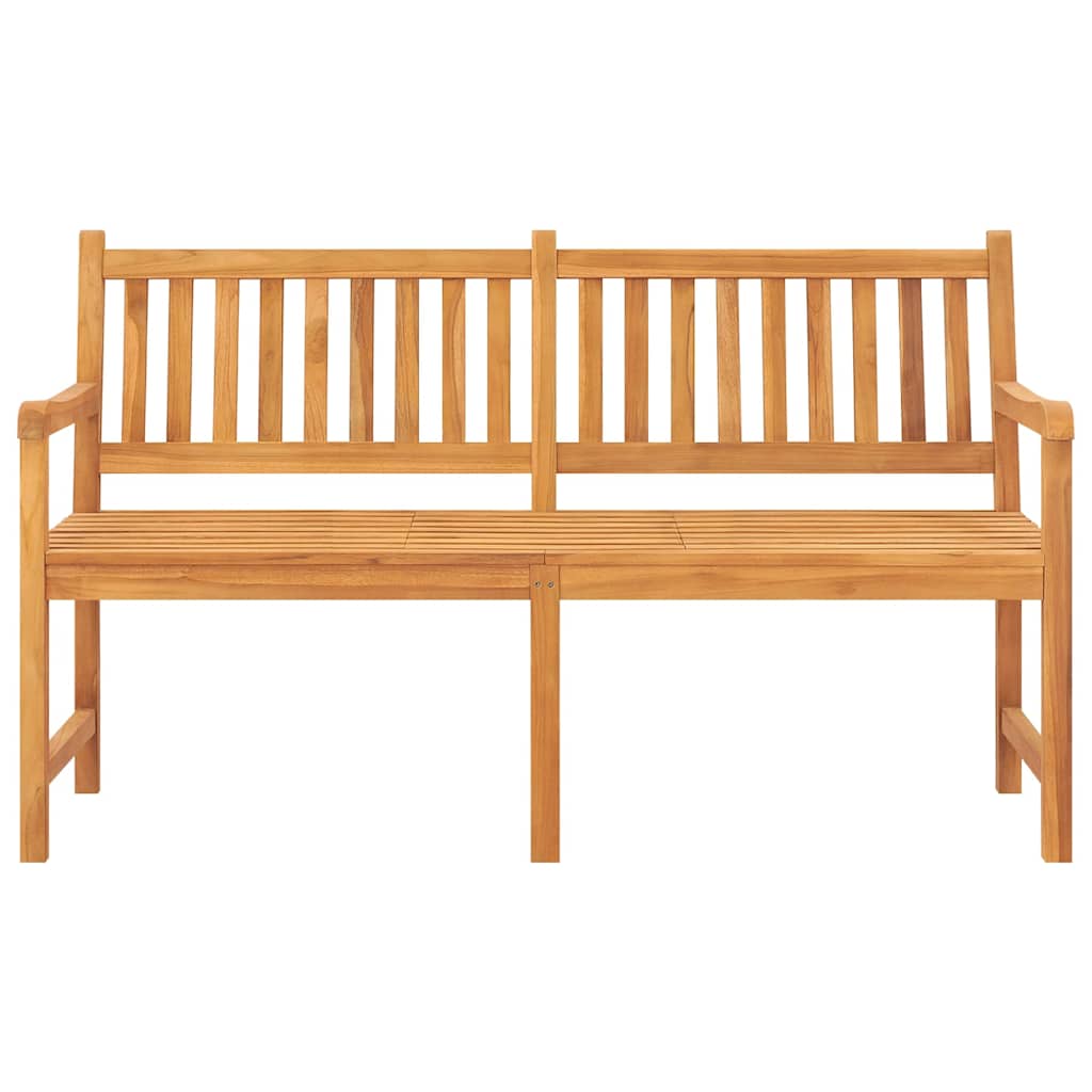vidaXL Gartenbank 3-Sitzer mit Tisch 150 cm Massivholz Teak