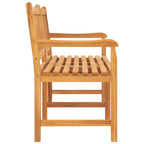 vidaXL Gartenbank 3-Sitzer mit Tisch 150 cm Massivholz Teak
