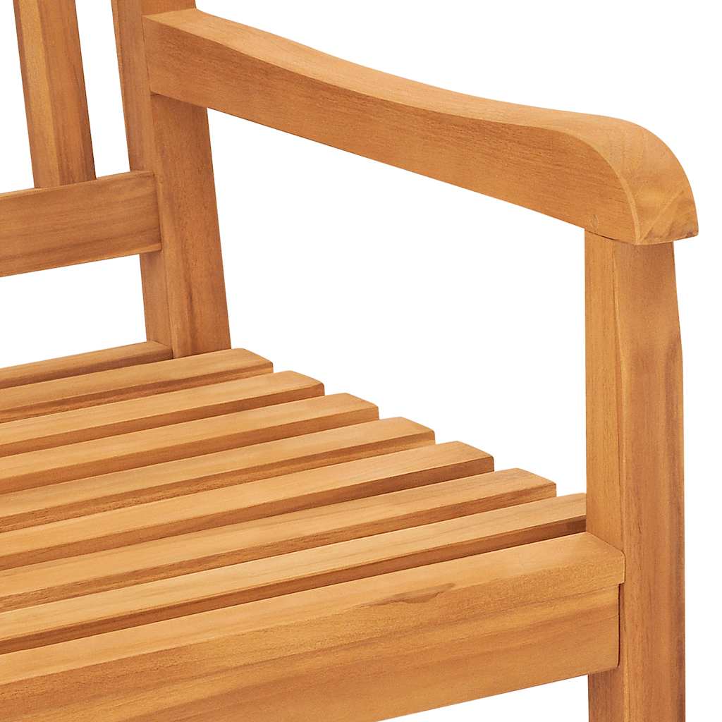 vidaXL Gartenbank 3-Sitzer mit Tisch 150 cm Massivholz Teak