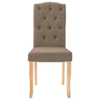 vidaXL Esszimmerstühle 4 Stk. Taupe Stoff