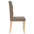 vidaXL Esszimmerstühle 4 Stk. Taupe Stoff